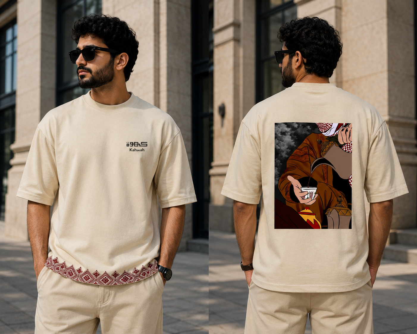 Kahwah Drop Shoulder T-Shirt