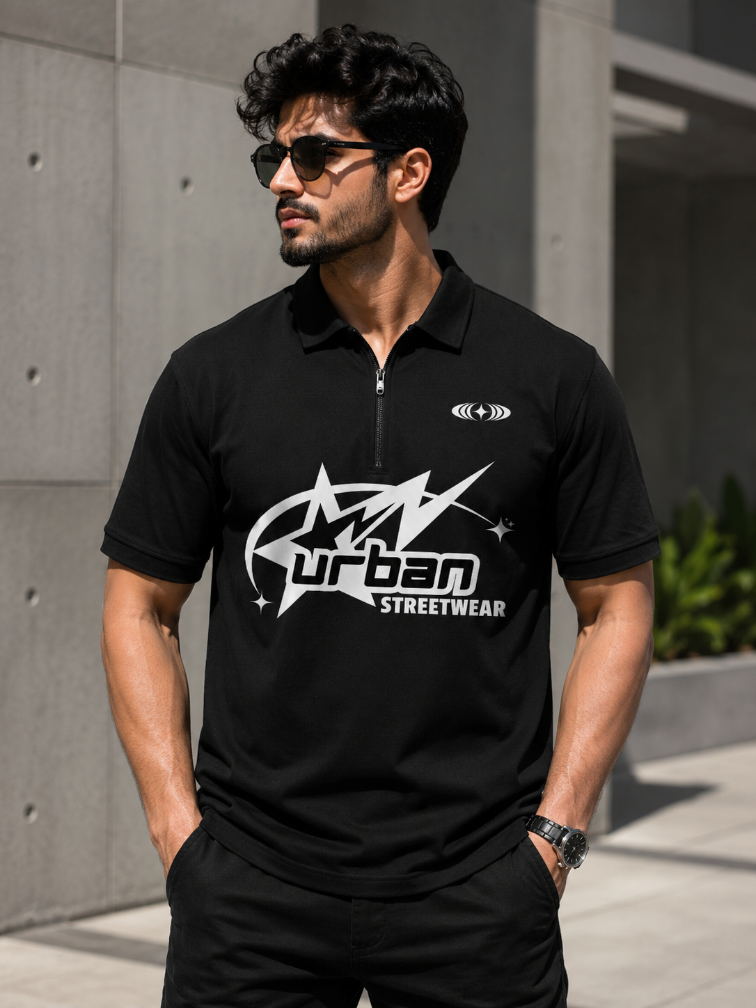 Urban Streetwear Polo Shirt