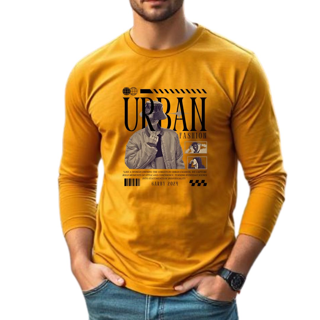 Urban Fashion Full Sleeve T-shirt