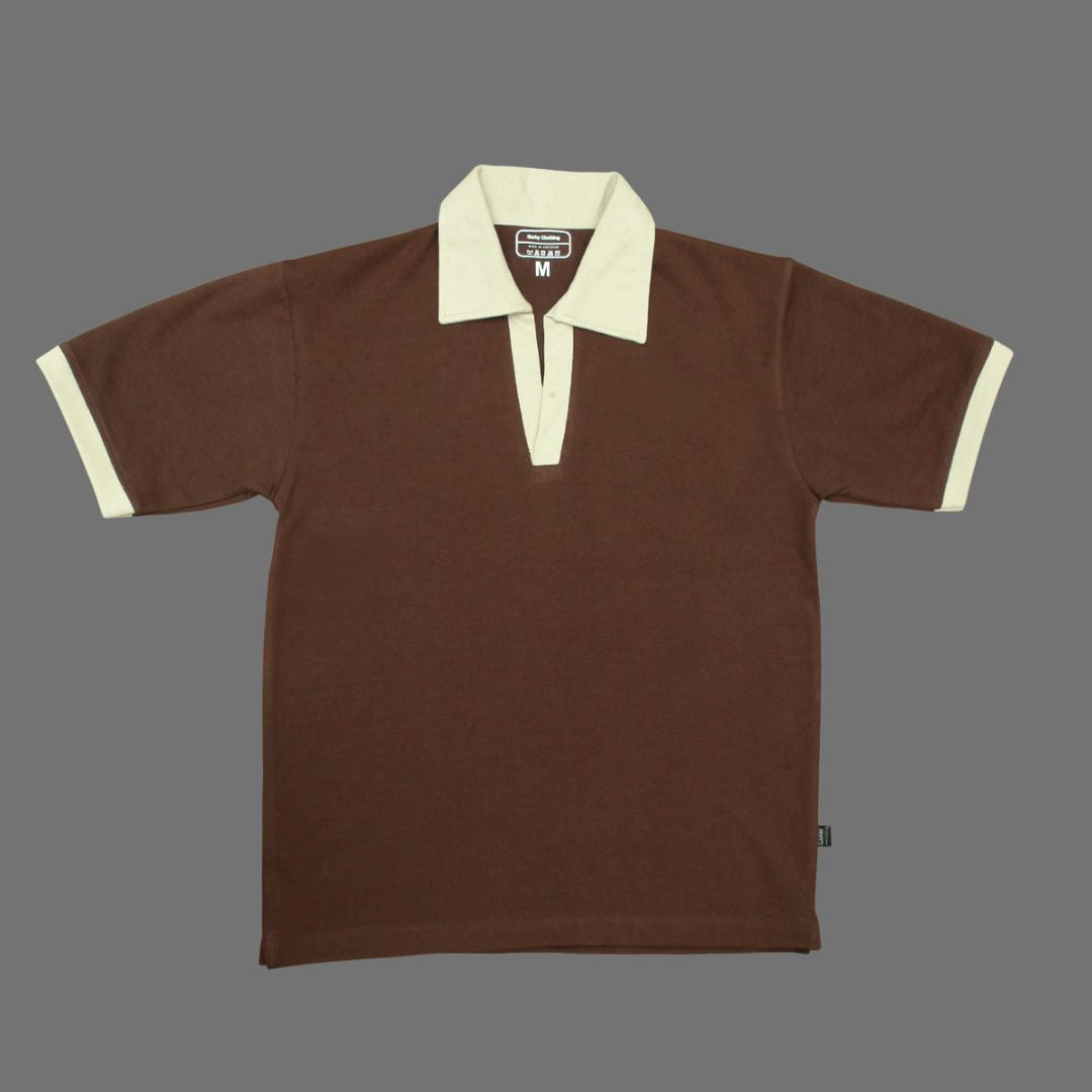 Old Money Brown Polo Shirt
