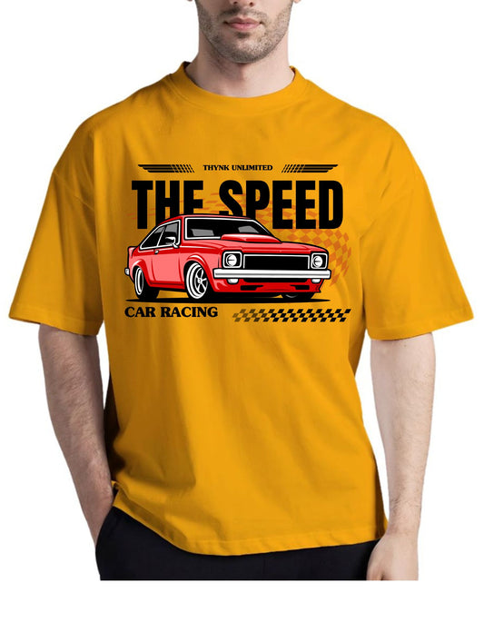 The Speed Beige Drop Shoulder T-Shirt