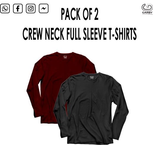 Pack of 2 Full Sleeves T-shirts
