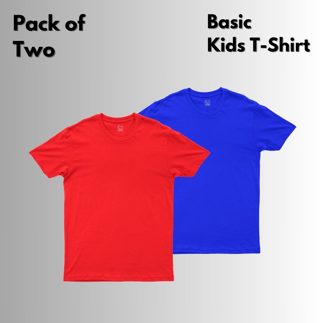 Pack of 2 Basic Kid Half Sleeve T-Shirt