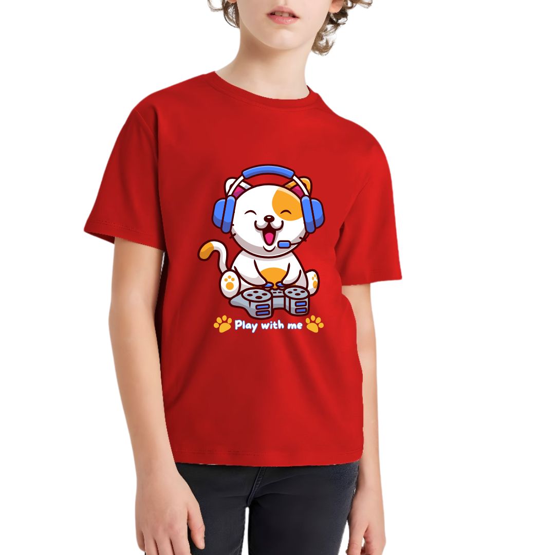 Play With Me Kid Half Sleeve T-Shirt