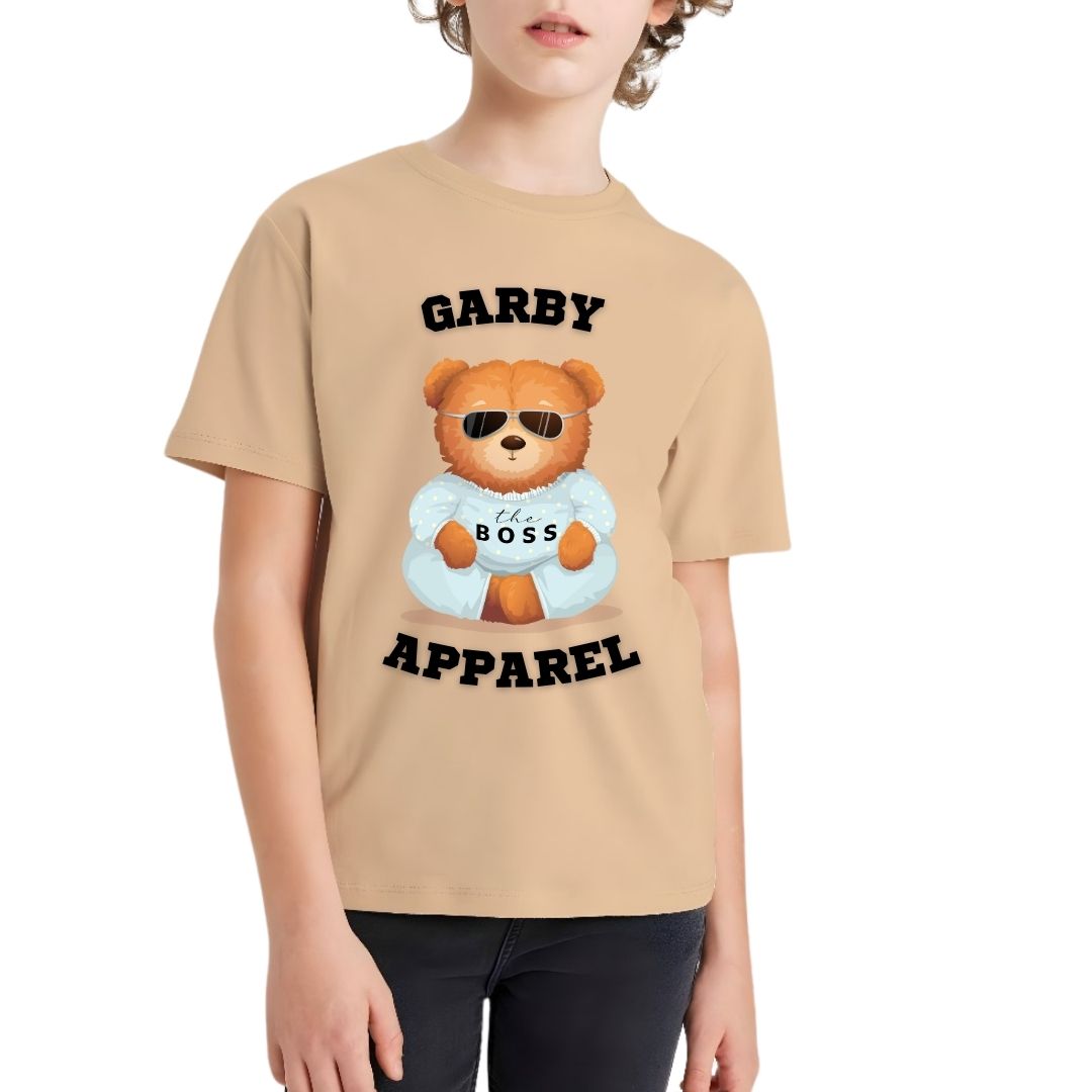 Bear Boss Kid Half Sleeve T-Shirt