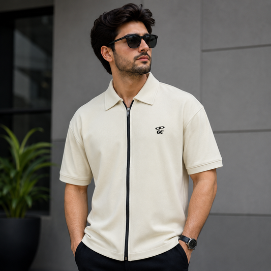 Full Zip Polo Shirt