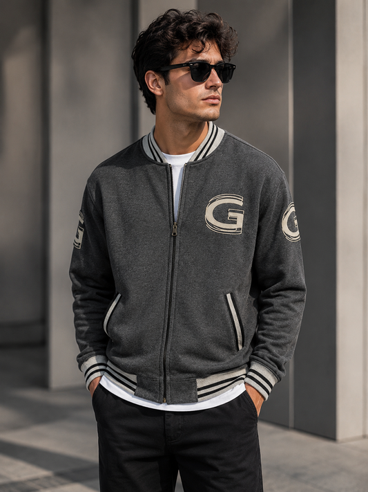 Charcoal Bomber Jacket