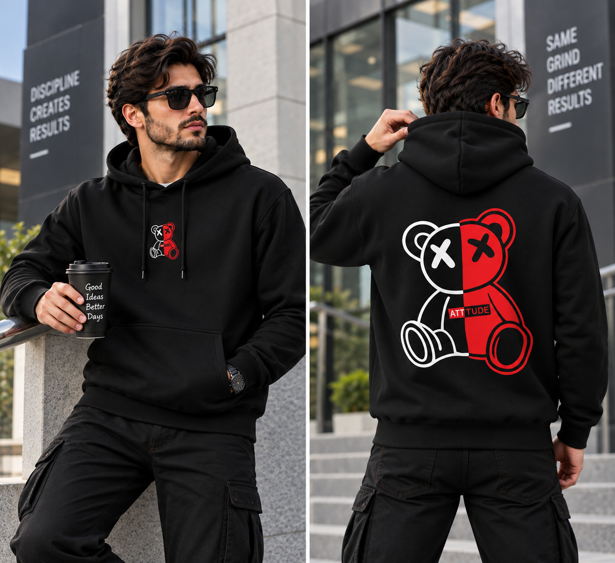 Attitude Bear Hoodie