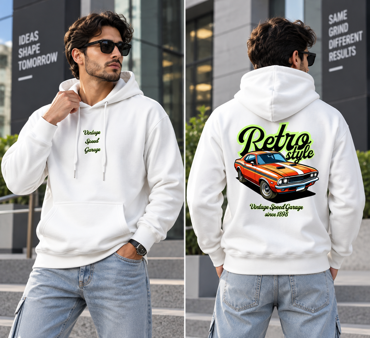 Retro Style Car Hoodie