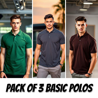 Pack of 3 Polo T-Shirts