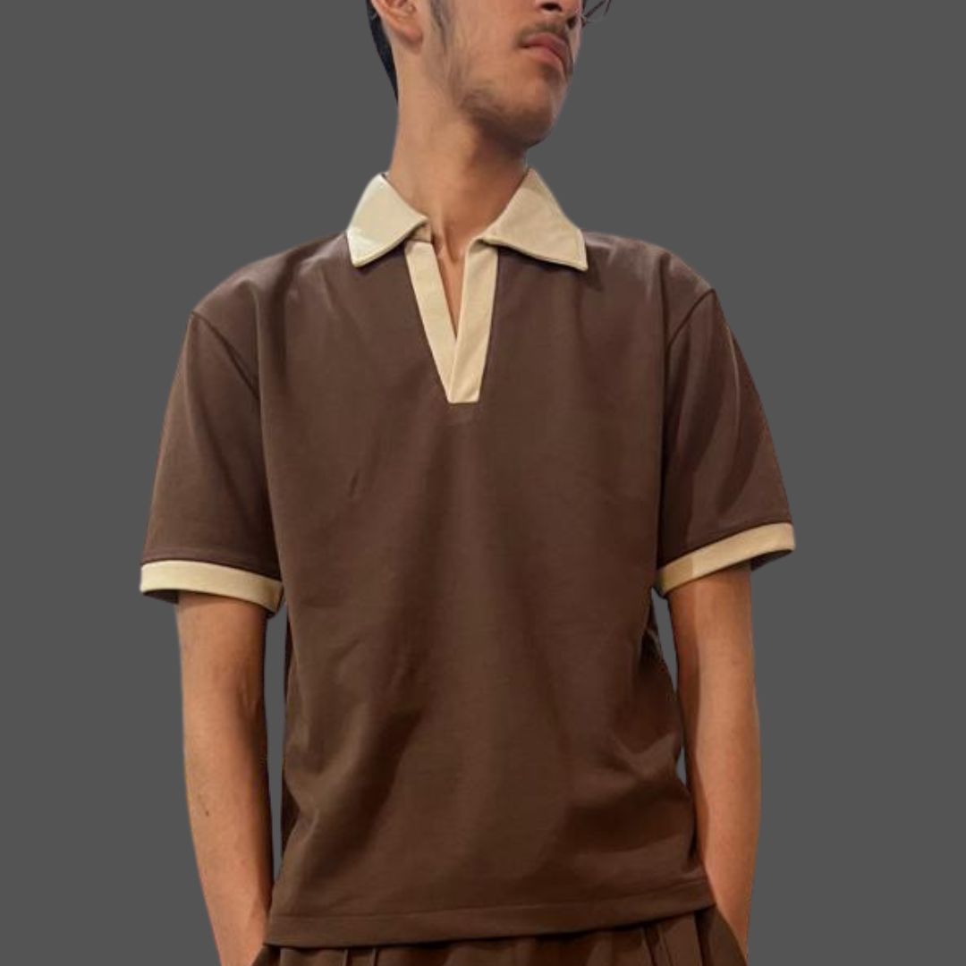Old Money Brown Polo Shirt