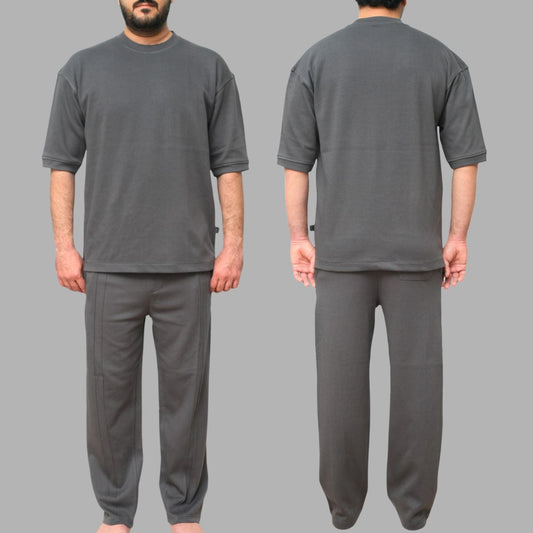 Dark Grey Interlock Co-Ord Set