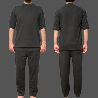 Black Interlock Co-Ord Set