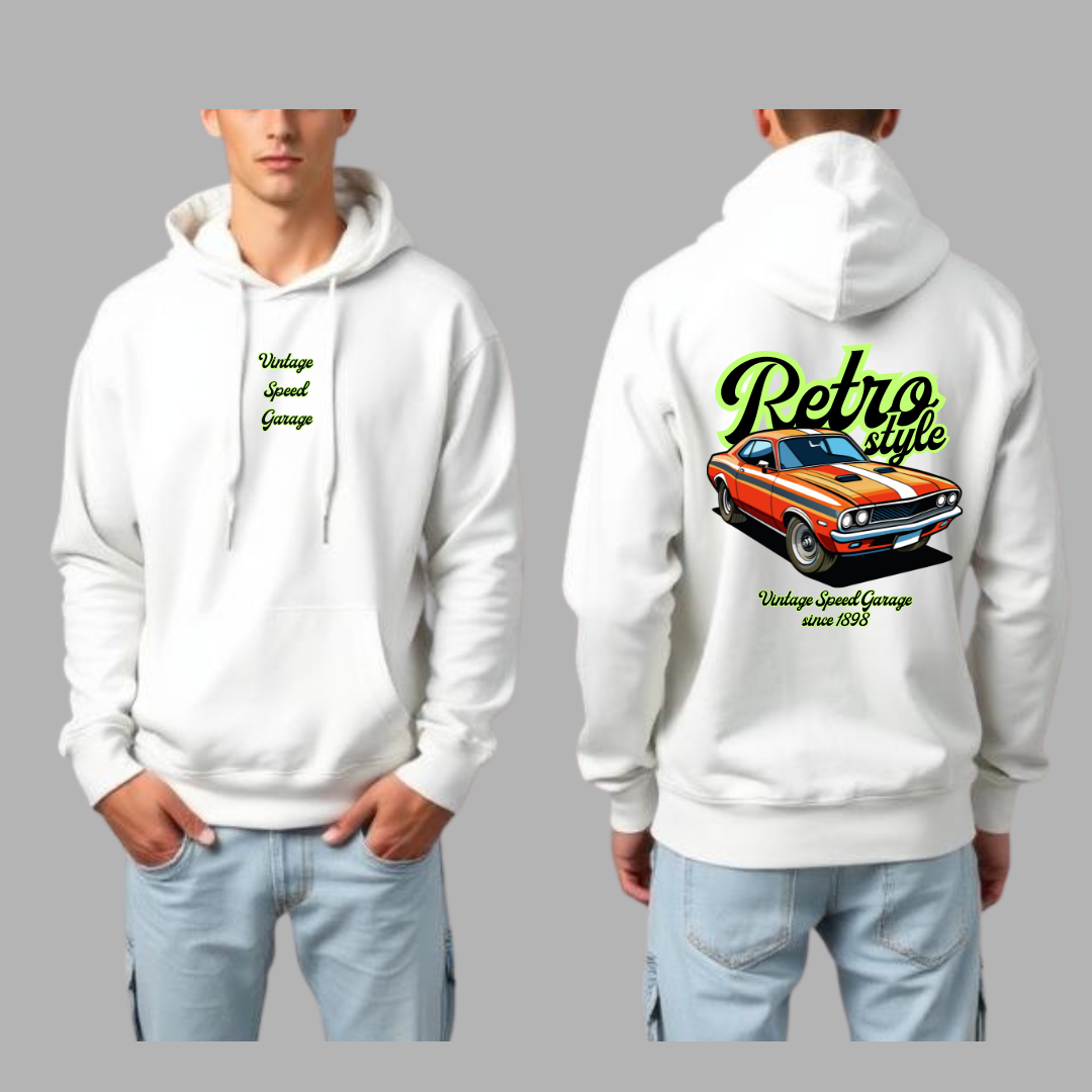 Retro Style Car Hoodie