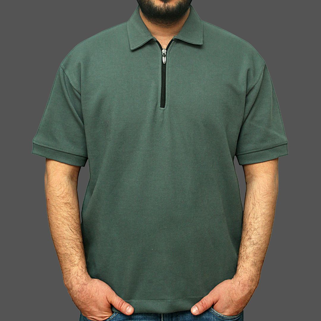 Half Zip Polo Shirt