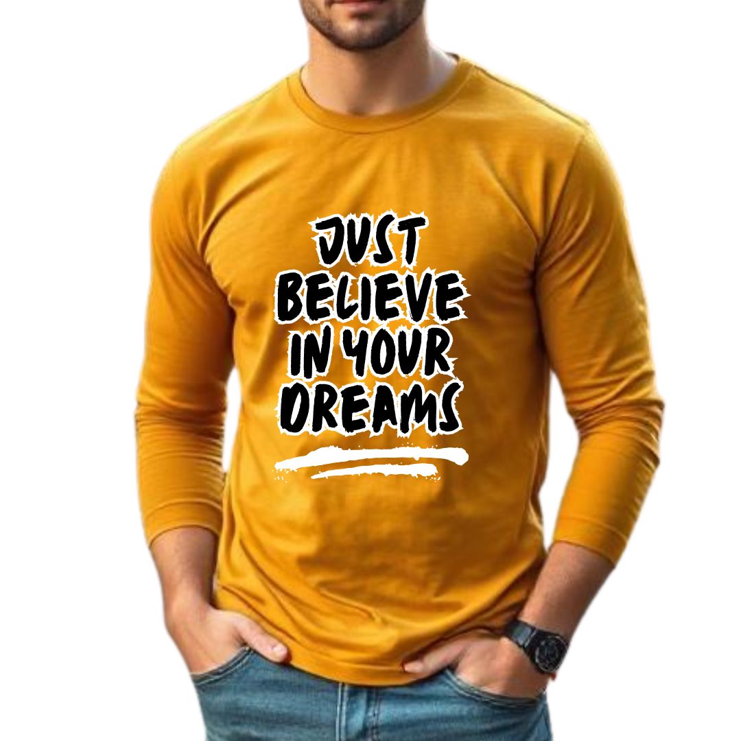 Just Believe Full Sleeve T-shirt