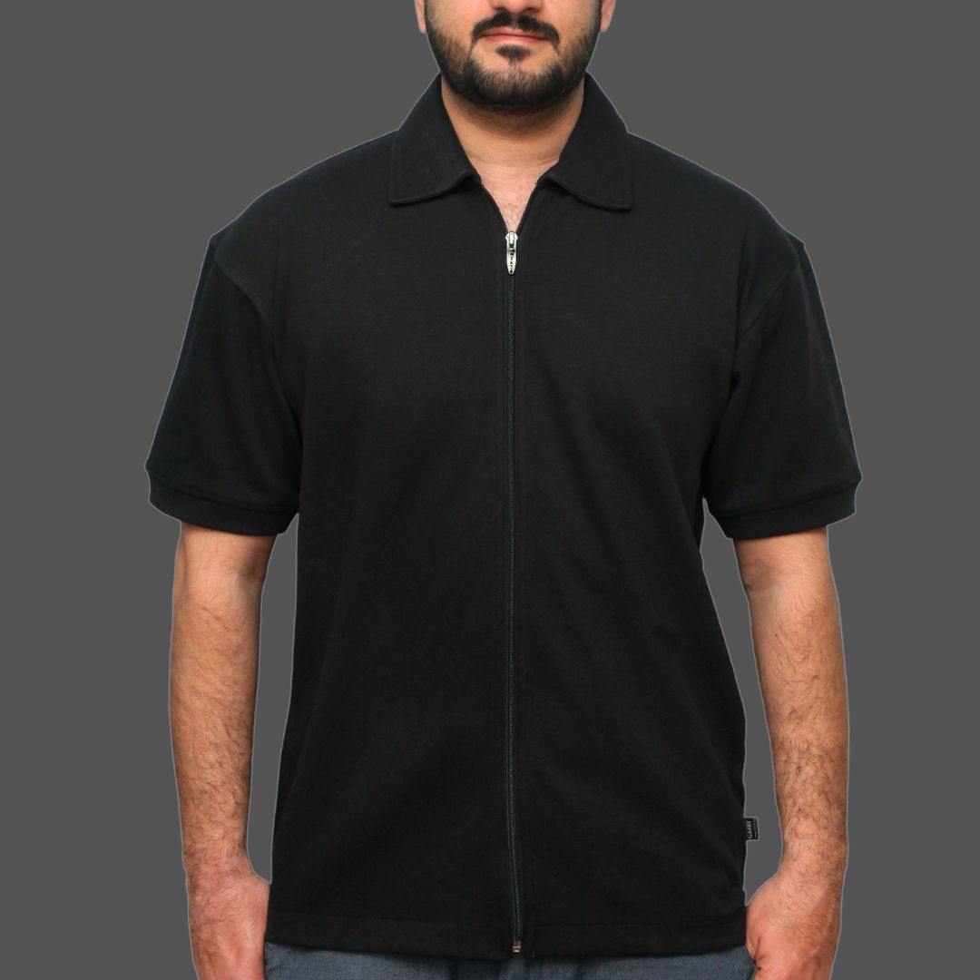 Full Zip Polo Shirt