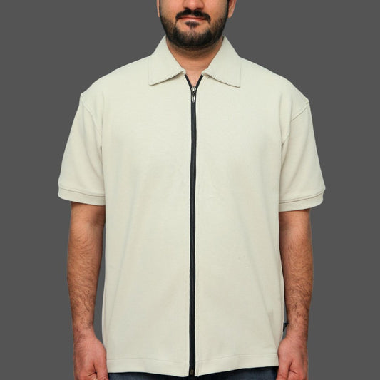 Full Zip Polo Shirt