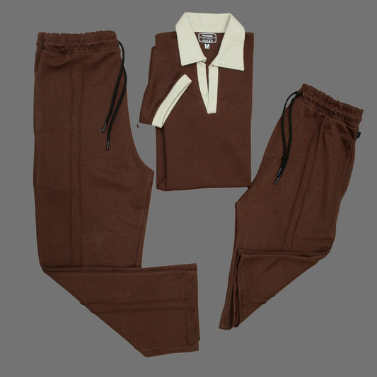 3-Piece Old Money Brown Co-Ord Set