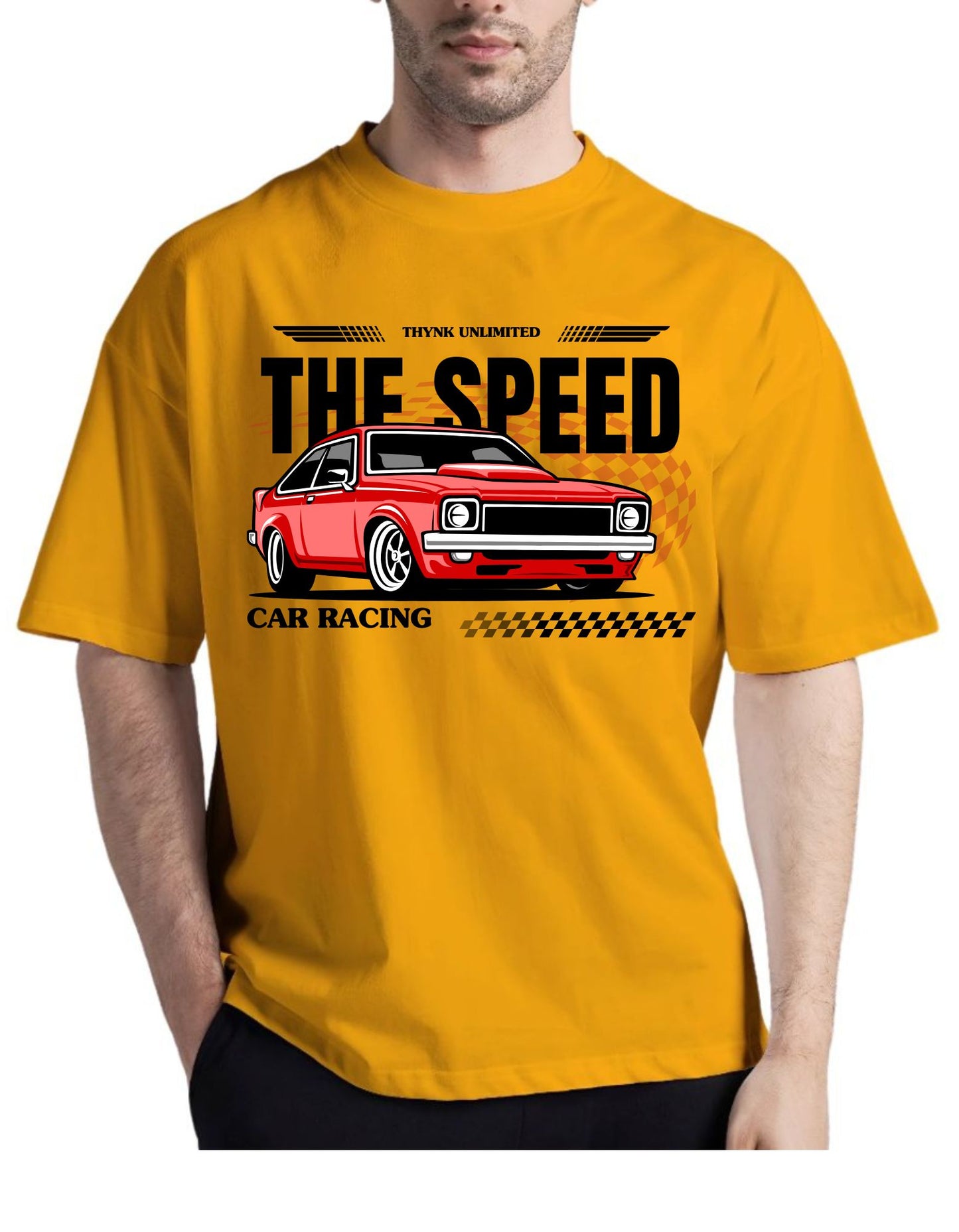 The Speed Beige Drop Shoulder T-Shirt