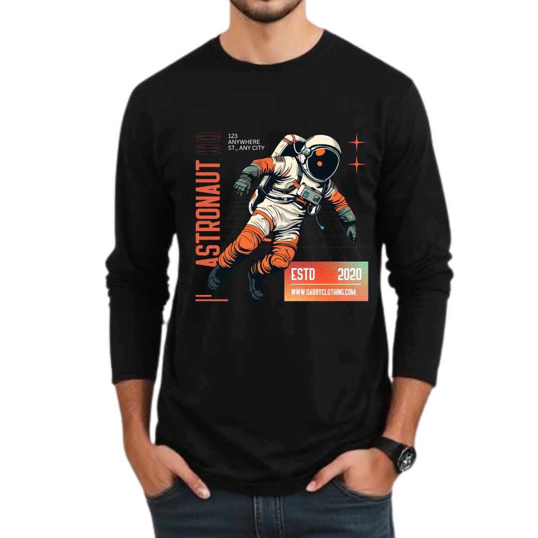 Astronaut Full Sleeve T-shirt