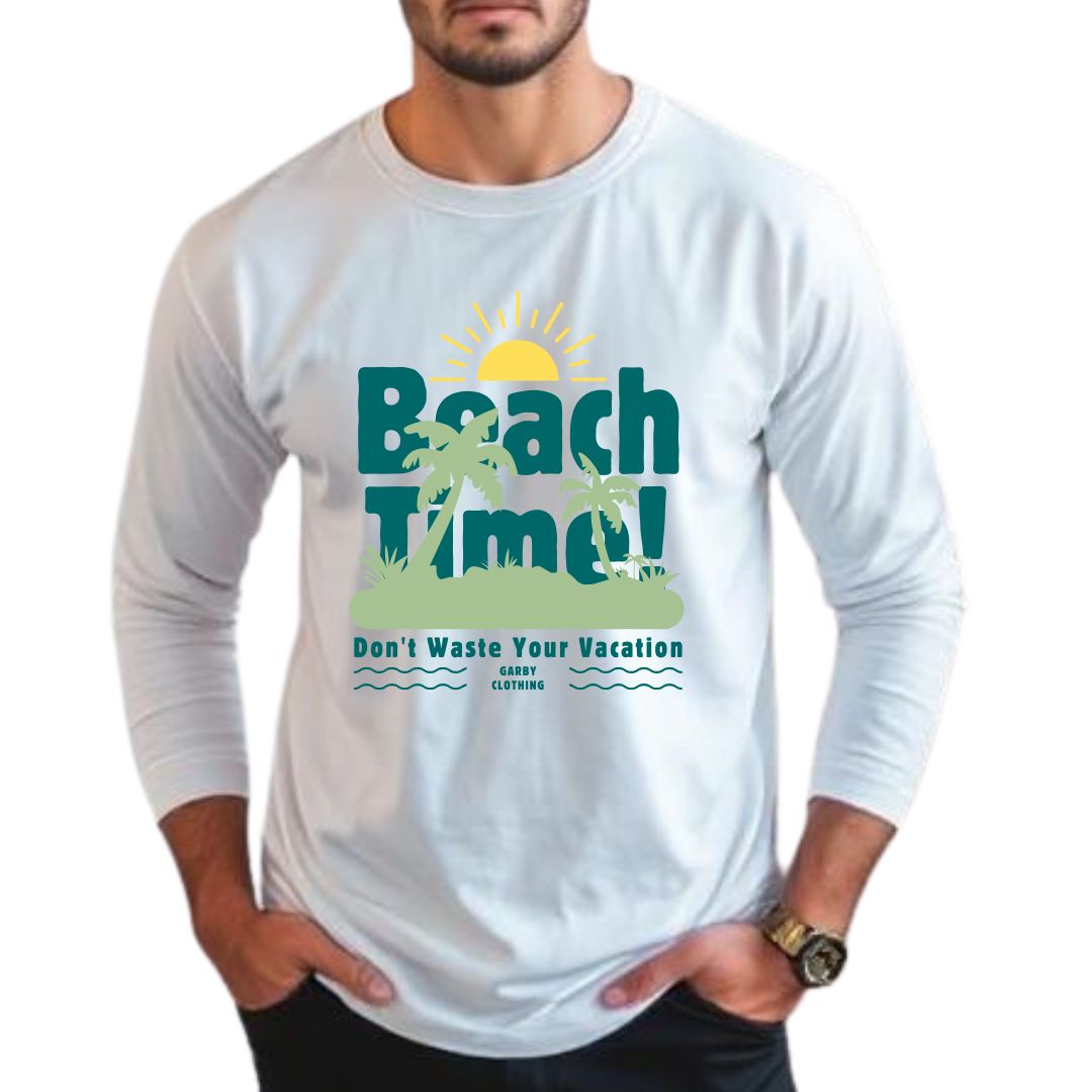 Beach Time Full Sleeve T-shirt