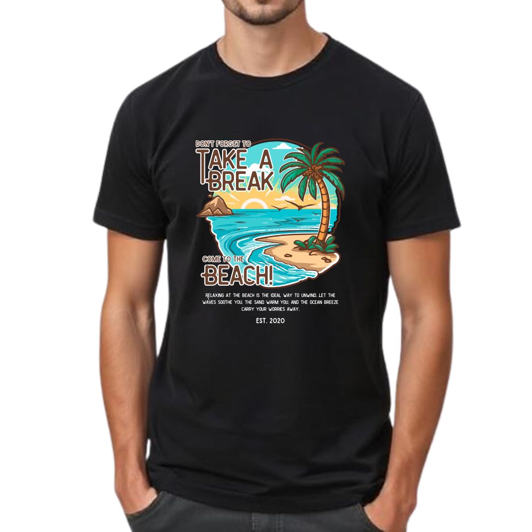 Come to the Beach Half Sleeve T-Shirt