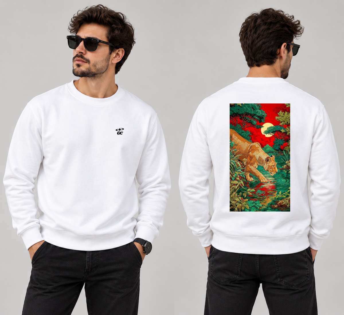 Lioness Painting Sweatshirt