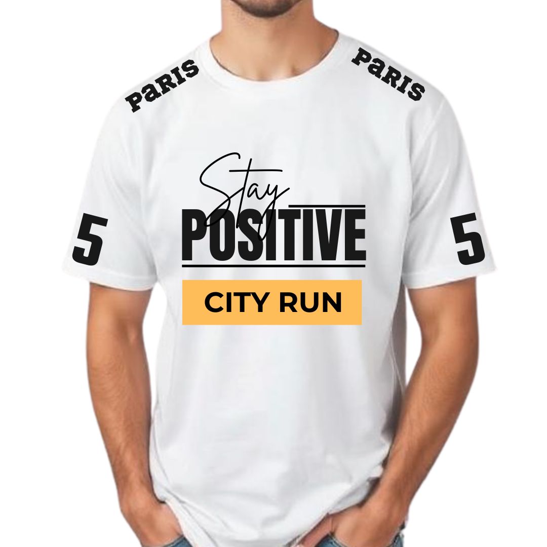Stay Positive Half Sleeve T-Shirt