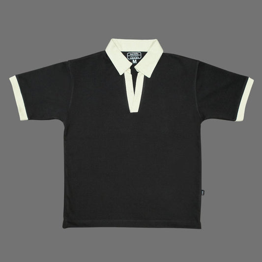 Old Money Black Polo Shirt