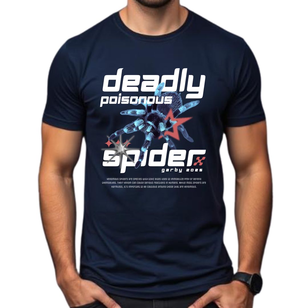 Deadly Spider Half Sleeve T-Shirt