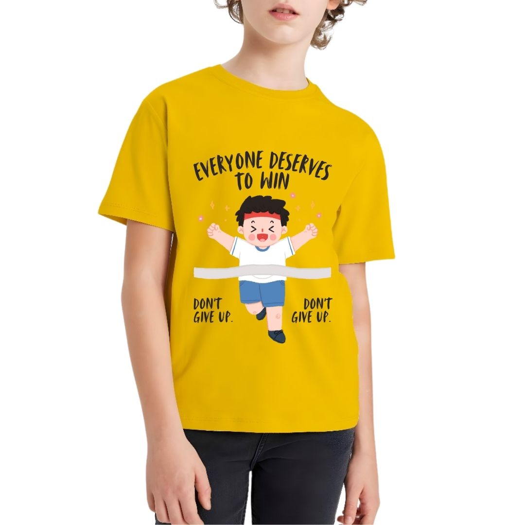 Everyone Deserve to win Kid Half Sleeve T-Shirt