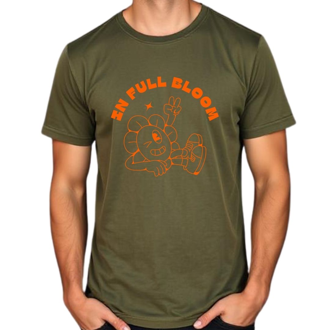 In Full Bloom Half Sleeve T-Shirt