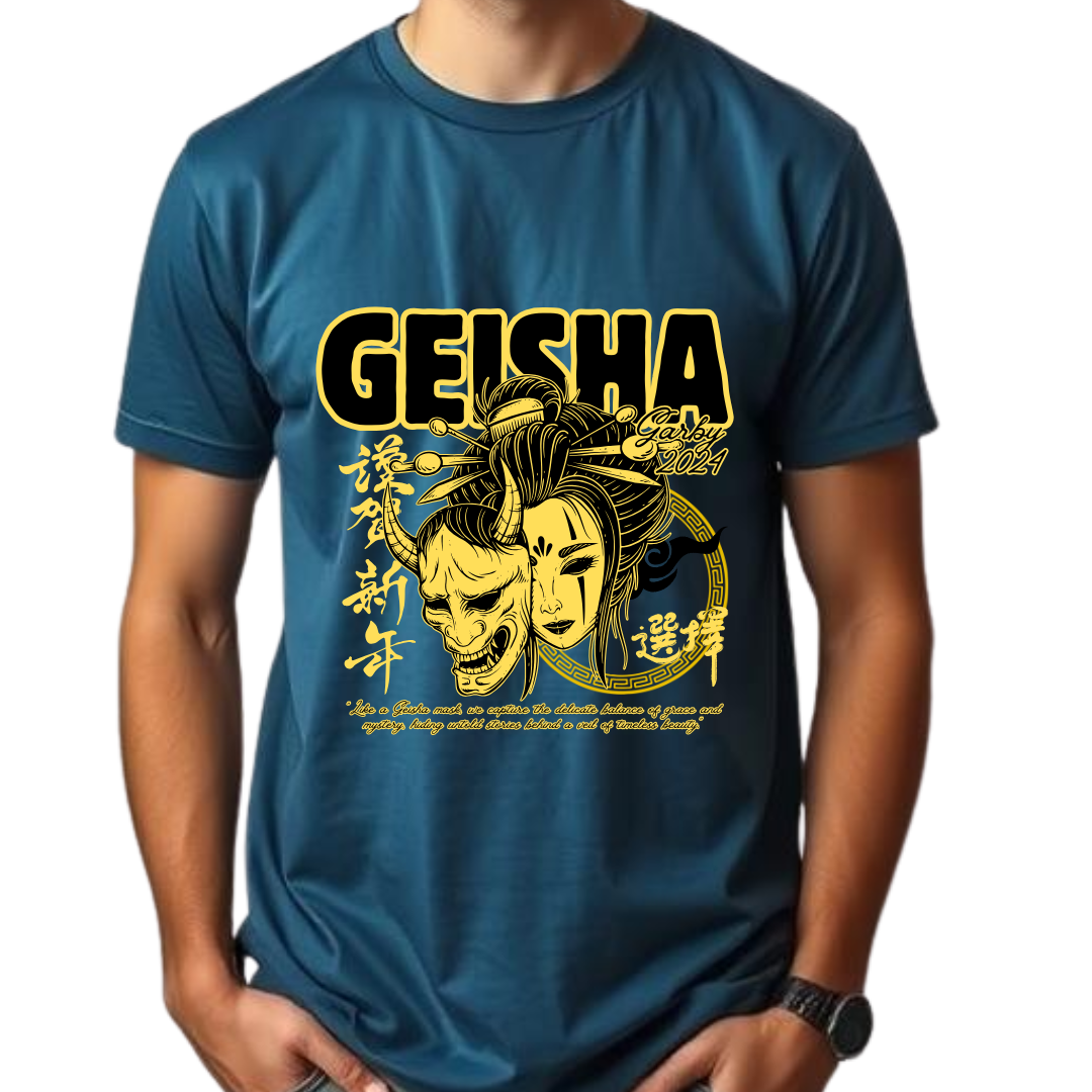 Geisha Half Sleeve T-Shirt