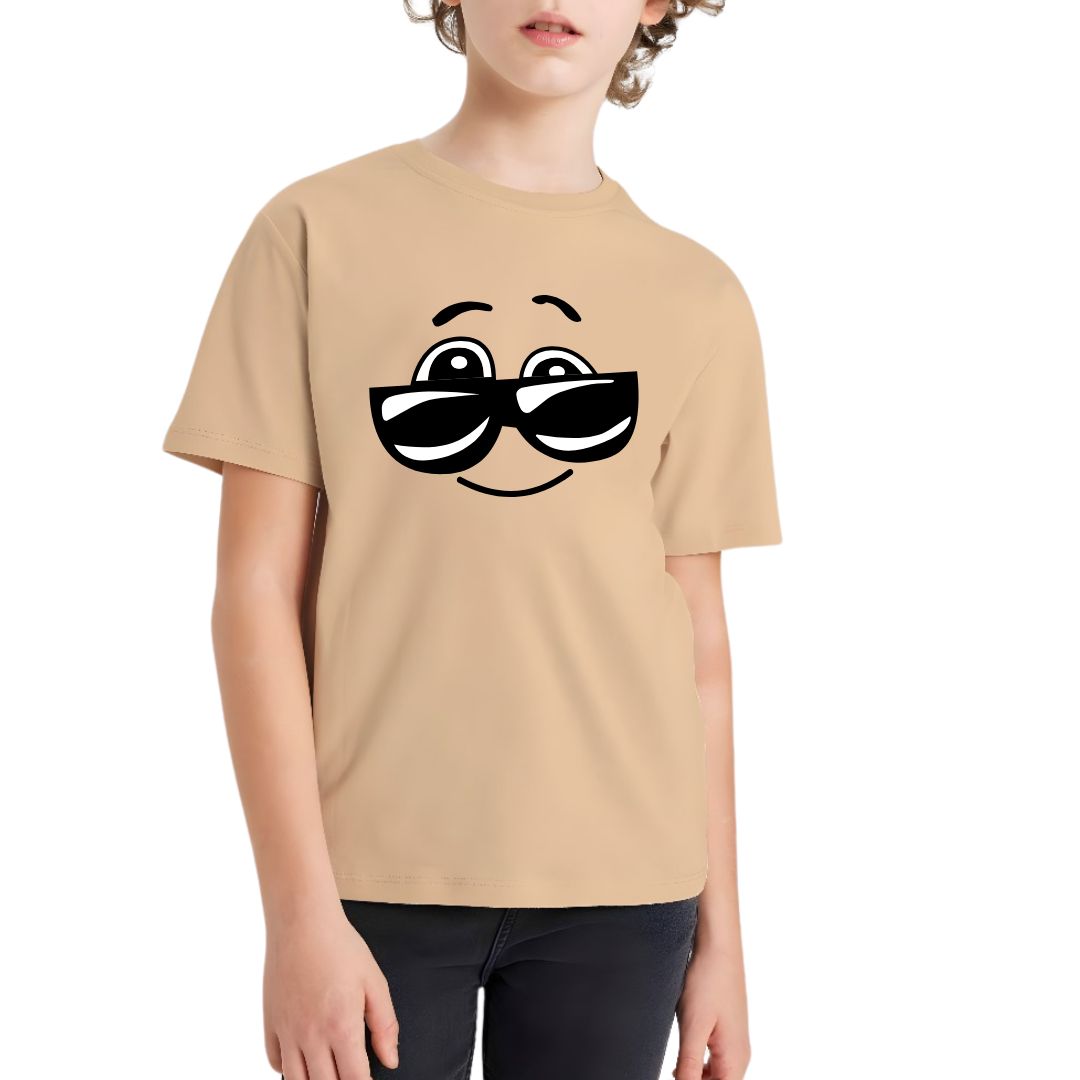 Glasses Kid Half Sleeve T-Shirt