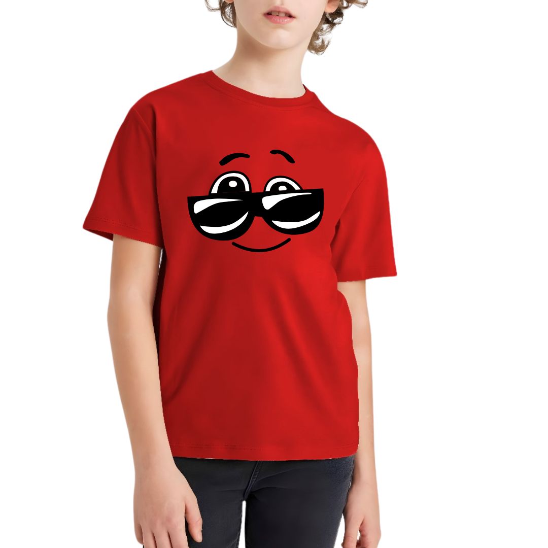 Glasses Kid Half Sleeve T-Shirt