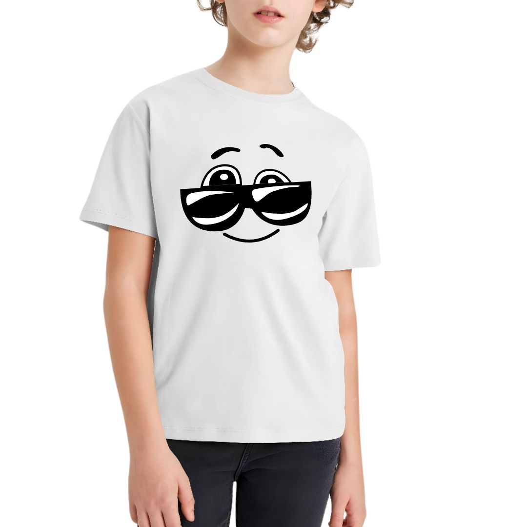 Glasses Kid Half Sleeve T-Shirt