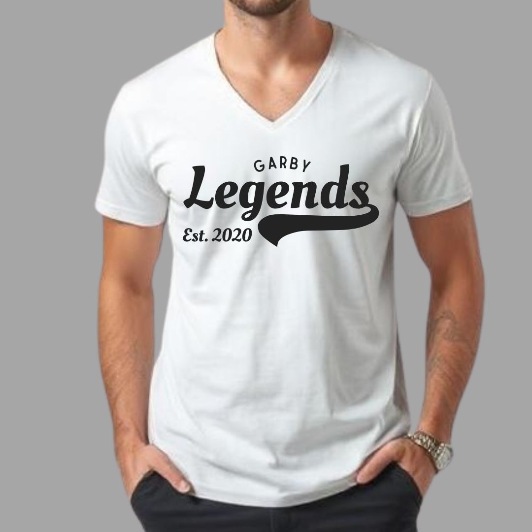 Legends White V-Neck Tee