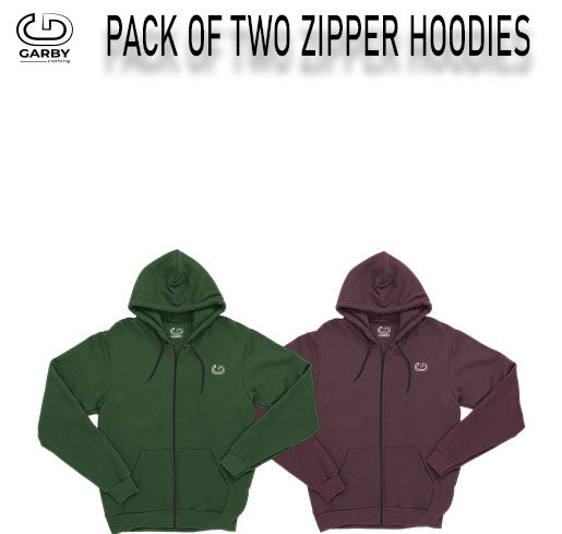 Pack of 2 Zipper Hoodies