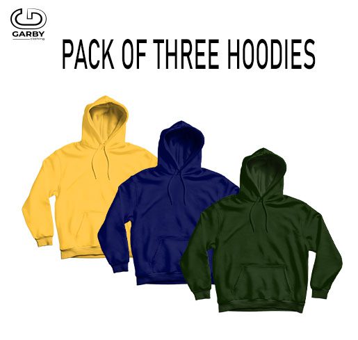 Pack of 3 Hoodies