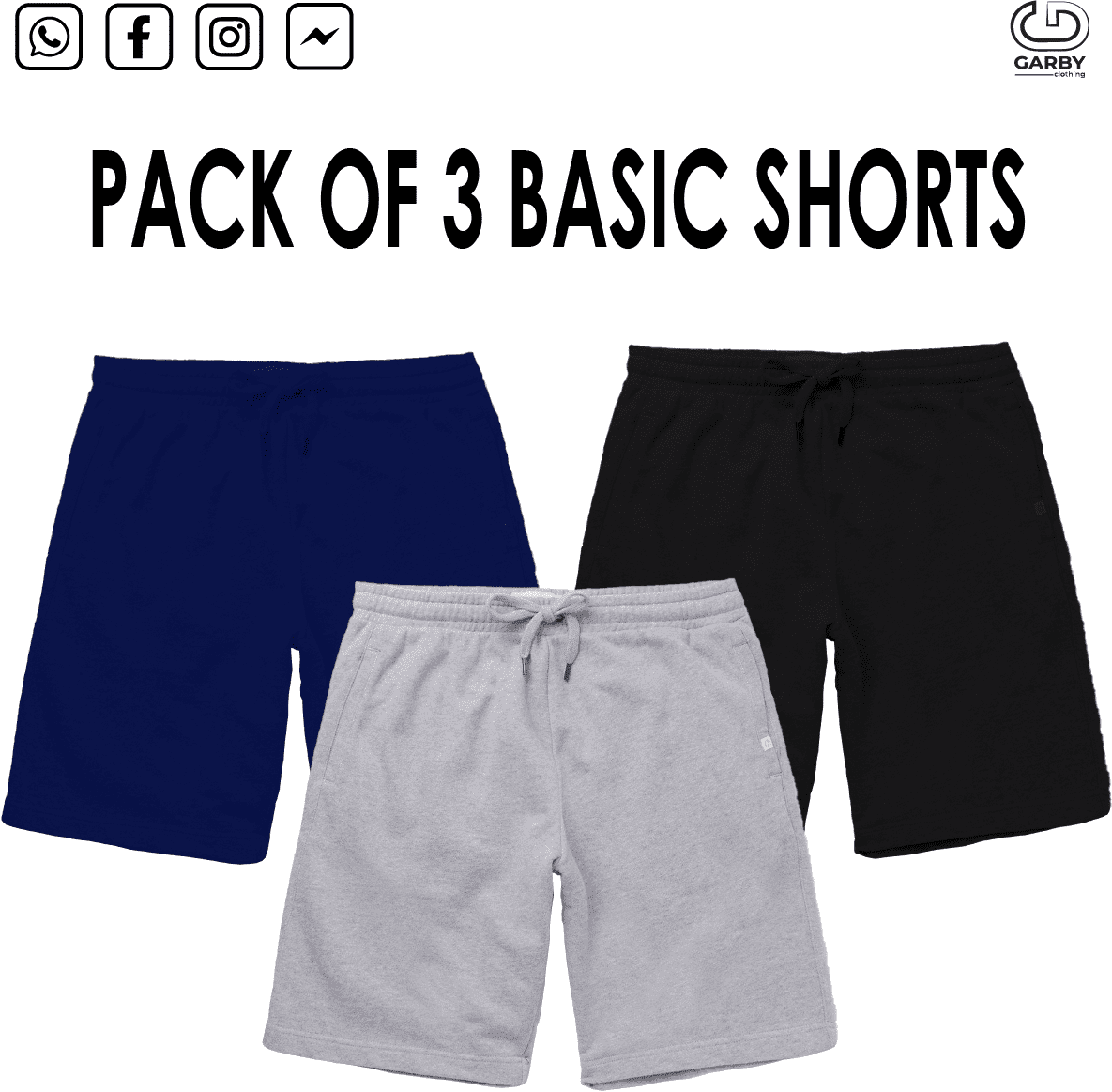 Pack of 3 Shorts