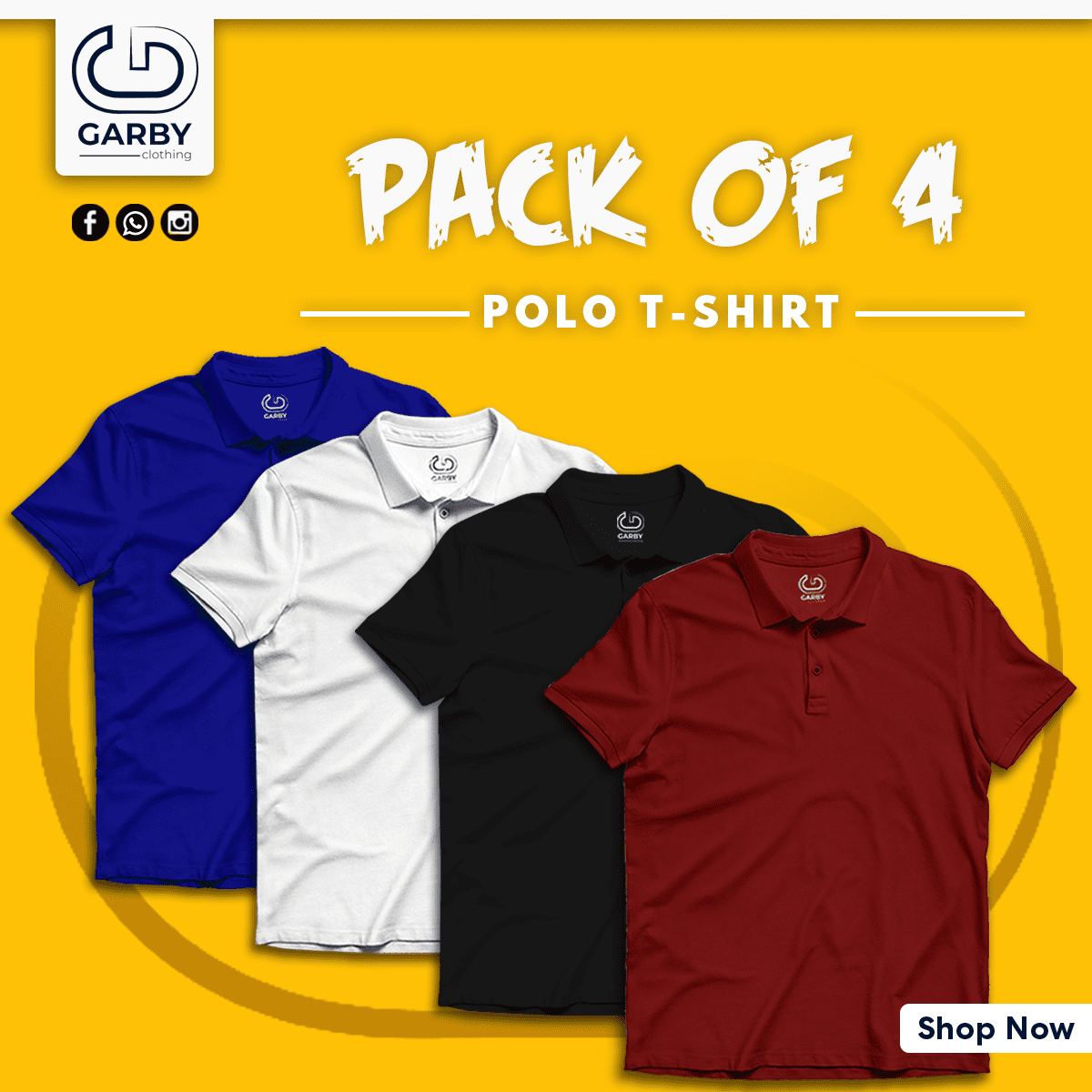 Pack of 4 Polo T-Shirts
