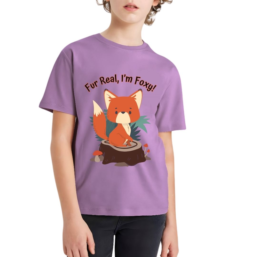 Fur Real, I'm Foxy Kid Half Sleeve T-Shirt
