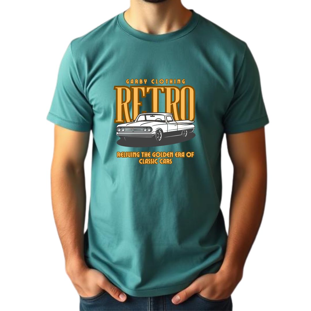Retro Car Half Sleeve T-Shirt