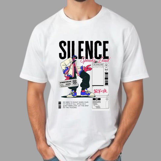 Silence Half Sleeve T-Shirt