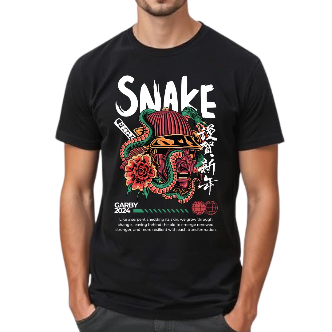 Snake Half Sleeve T-Shirt
