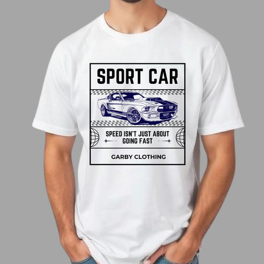 Sport Car Half Sleeve T-Shirt
