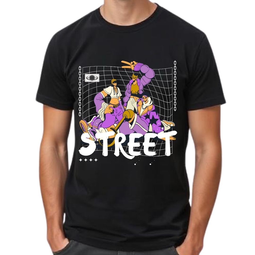 Street Fashion Half Sleeve T-Shirt