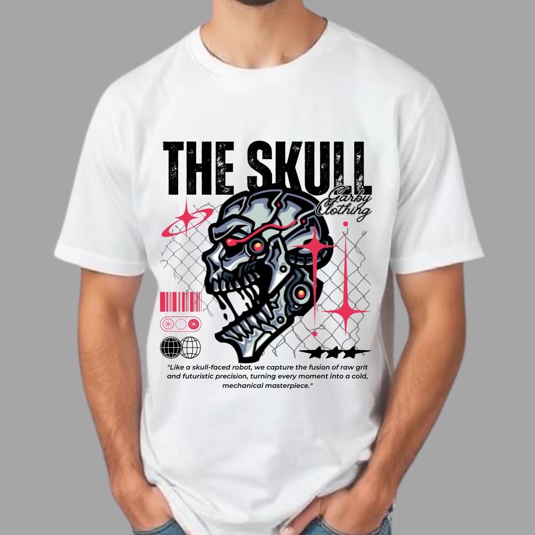 The Skull Half Sleeve T-Shirt