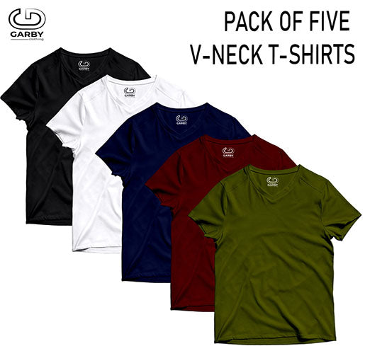 Pack of 5 V-Neck T-Shirt